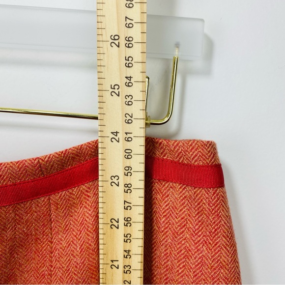 Talbots 100% Wool Pencil Skirt Womens 16 P Apricot Zip Lined USA Made Pleads - Picture 6 of 6